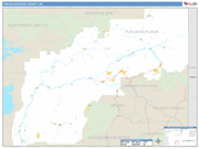 Yukon Koyukuk County Wall Map Basic Style